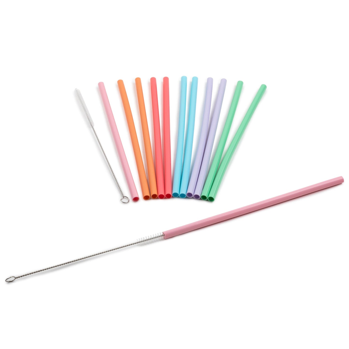 14-Piece Silicone Straw & Straw Cleaner Set S3
