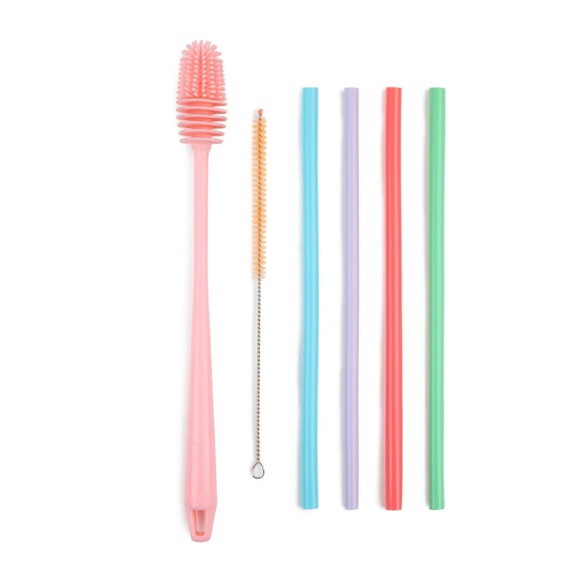 6-Piece Silicone Straw and Bottle Cleaner Set C5