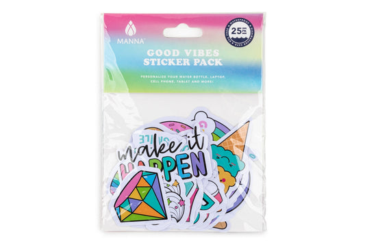 "Good Vibes" Hydration Sticker Pack G6