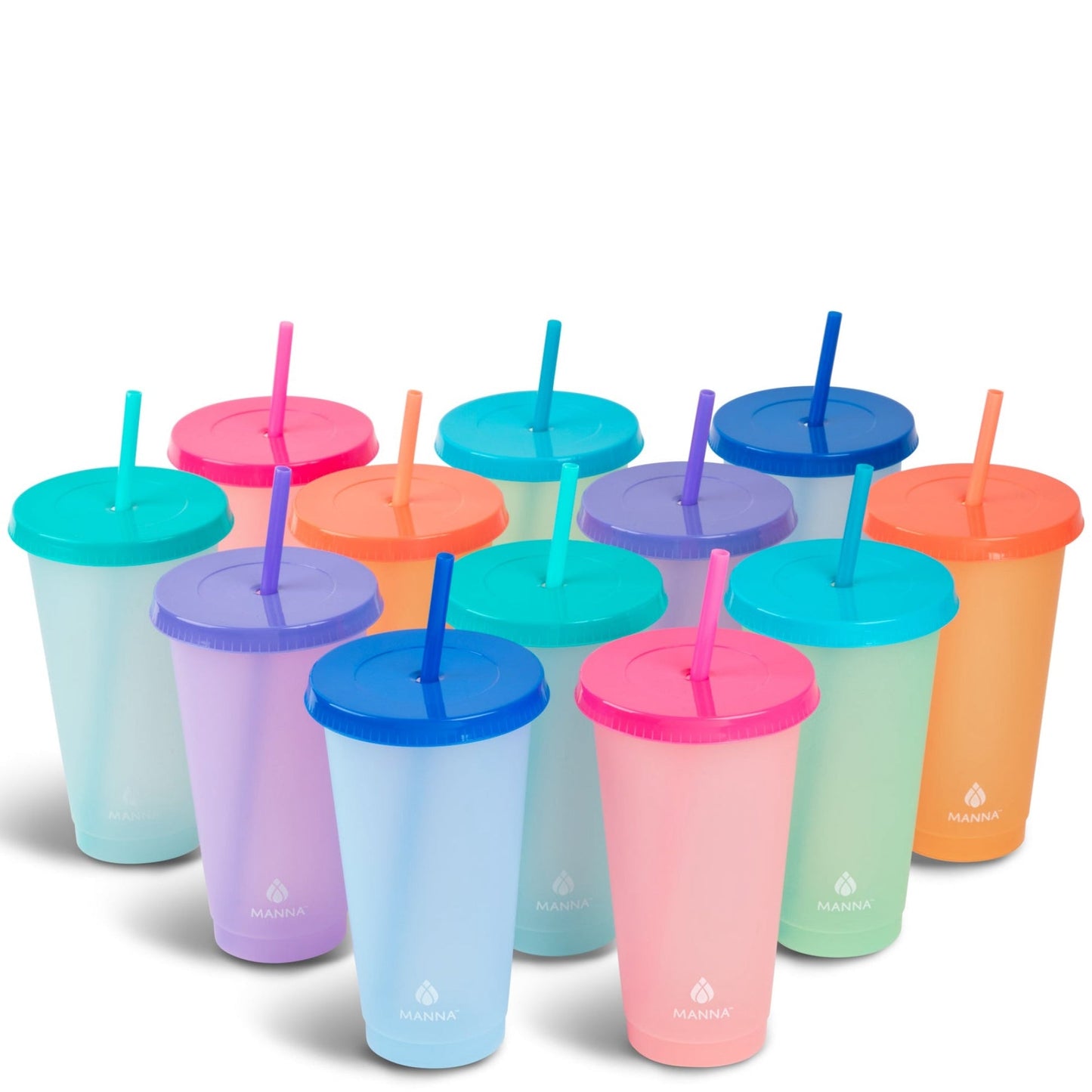 24-Piece Rainbow Color-Changing Cups C6